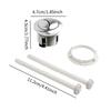 Toilet Button Convenient Round Tank Valve Replacement Part for Restroom Home S