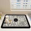 Kitchen Drain Mat Absorbent Coffee Drying Pad  Retro Tableware Placemat Printed Cup Dish Drying Drainer Mats Dinnerware Placemat