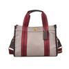 Large-capacity simple tote bag spring and summer new high-end texture contrasting color portable shoulder bag