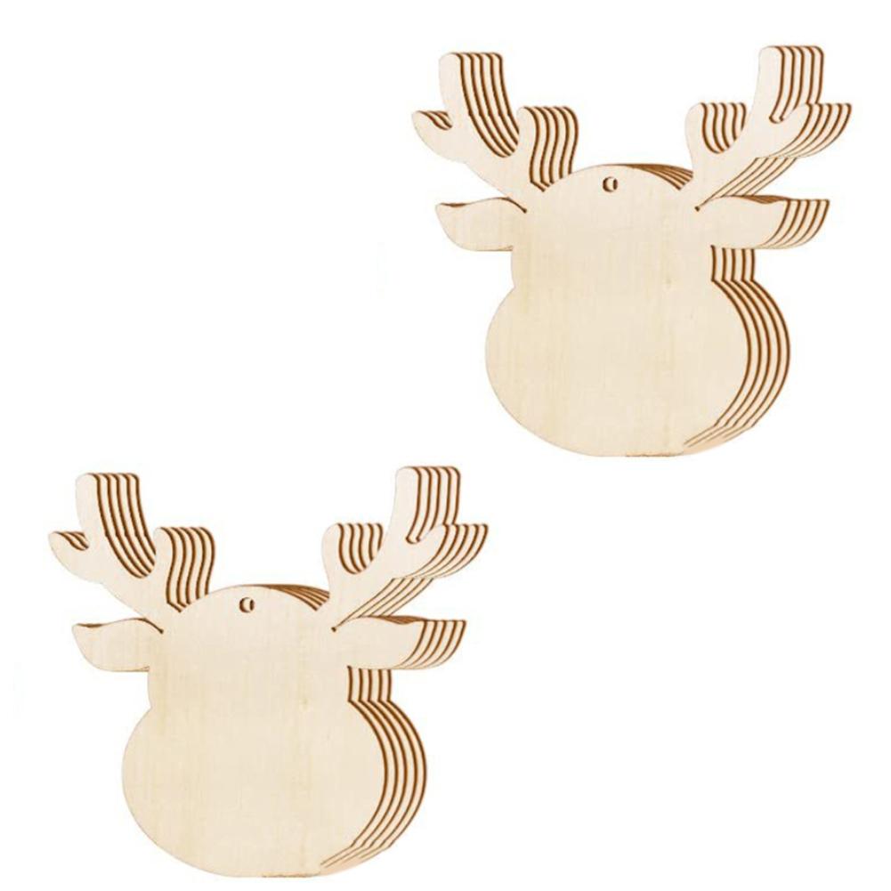 

Набор из 10 деревянных подвесок разных размеров для креативных идей декора deer head