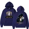 King Of Pop Michajackson Copertina Album Felpa con Cappuccio Abbigliamento Uomo Moda Harajuku Felpa Hip Hop Pile Casual Felpe Oversize