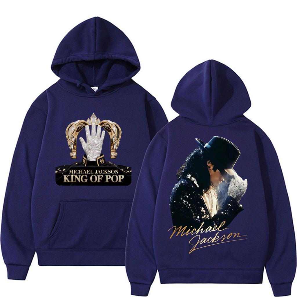 King of Pop Michael Jackson Album Cover Hoodie Women's Clothes Harajuku Fashion Hip Hop Sweatshirt Casual Hoodies