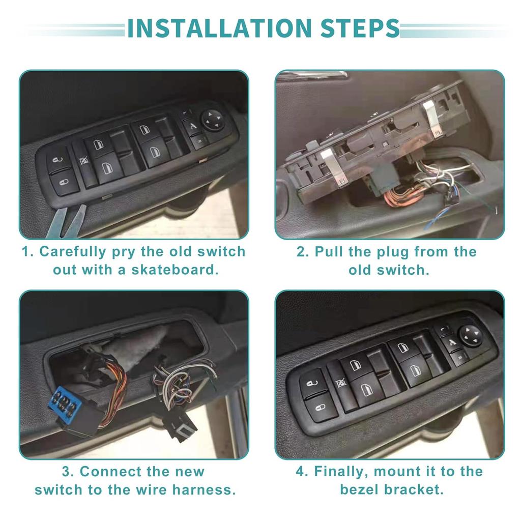 ACROPIX Power Window Switch No.15883321 Front Left Driver Side Window Control Switch for Chevrolet Suburban 1500 2500 for Cadillac Escalade 2003-2006