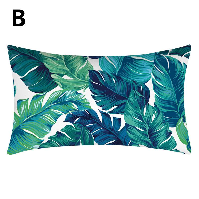 1 ST Home Decor Kussenhoes Beschermer Petrol Blauw Rechthoekig Lendenkussenhoes Kussensloop 30x50cm 30x50cm