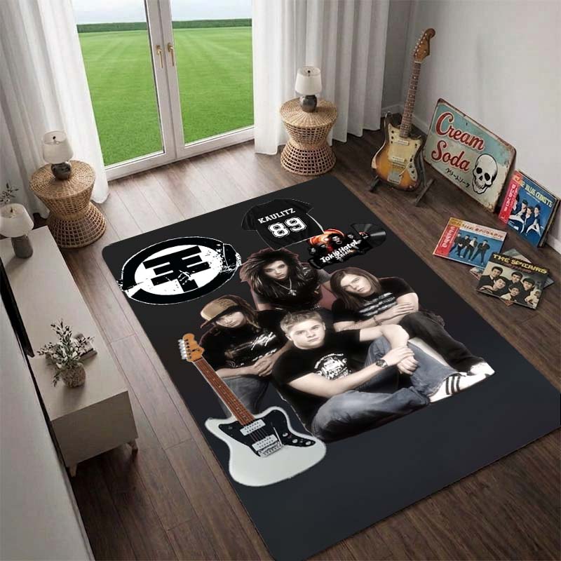 Germany Tokio Hotel Rug, Floor Mat for Computer Chair, Doormat,Living Room Rug, Bedside Carpet