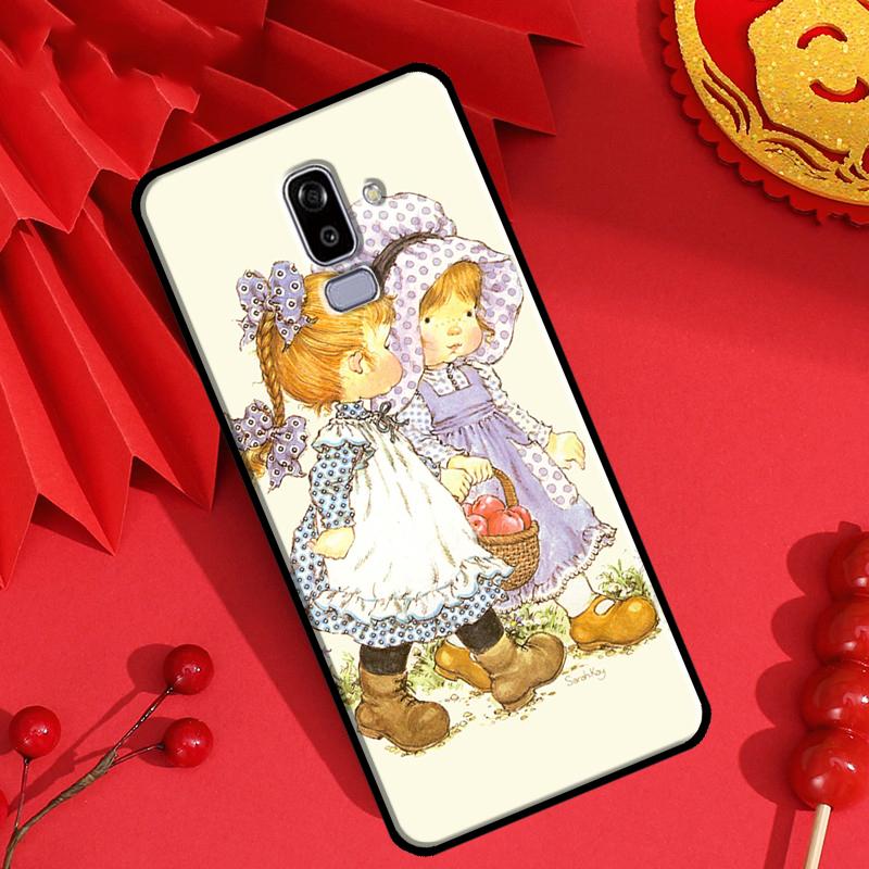 Sarah Kay pattern Case For Samsung J7 J5 J3 J1 2016 A3 A5 2017 J6 J4 Plus A6 A7 A8 A9 J8 2018 Cover Shell