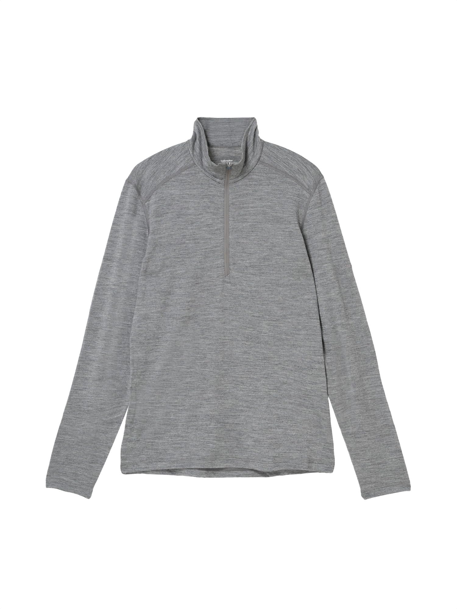 [Icebreaker] [Icebreaker] Long-sleeved T-shirt, Men s M, Merino 200 Oasis LS Half Zip, Gridstone Heather S