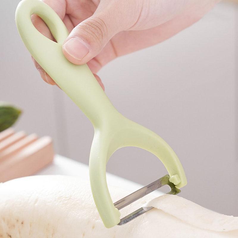 Stainless Steel Vegetable Peeler Multifunctional Fruit and Potato Peeler Kitchen Tool for Carrot Cucumber and Food Preparation зелёный