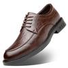 Spring New Men's Shoes  Dress Non-slip Leather Shoes Men's Wedding Groom Shoes Lace-up Fashion Men's Shoes