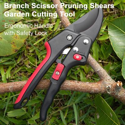 Forbici per Bonsai Lama Affilato Alta Durezza Design a Molla con Blocco di Sicurezza Manico Ergonomico Risparmio di Fatica Acciaio Alto
