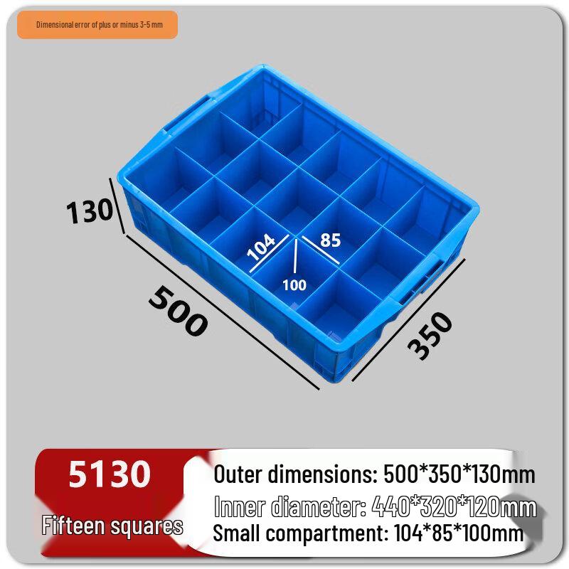 Multi-Grid Plastic Parts Storage Organizer Box