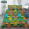 Home Living Luxury 3D Pineapple Print 2/3Pcs Comfortable Duvet Cover PillowCase Bedding Sets EU/US/AU Size