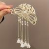 1PC Lily of The Valley Tassel Kink Clip Fully Matched Decorative Hairpin Alloy Hair Accessories