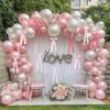 Pink Bow Wall Decor Happy Birthday Party Decorations Girls Favors Huge Pink Ribbon Bows Gifts Wedding Baby Shower Supplies