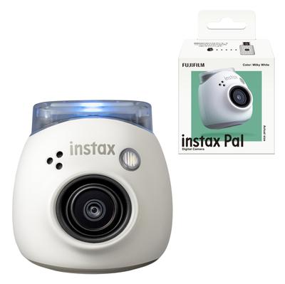Fujifilm Instax Pal Palm-Sized Camera, Milky White, Wide-Angle Lens, Multi-Format, INS PAL WHITE