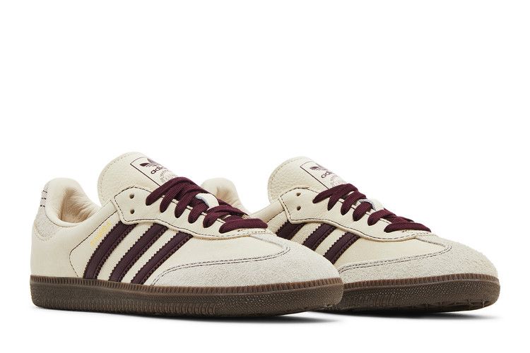 Women's Sneakers adidas Samba OG Wonder White Maroon (Women's) Wonder White/Maroon/Putty Grey