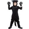 Dětský kostým kočky na Halloween Sada s rukavicemi návleky na nohy Cosplay Párty Scénické vystoupení