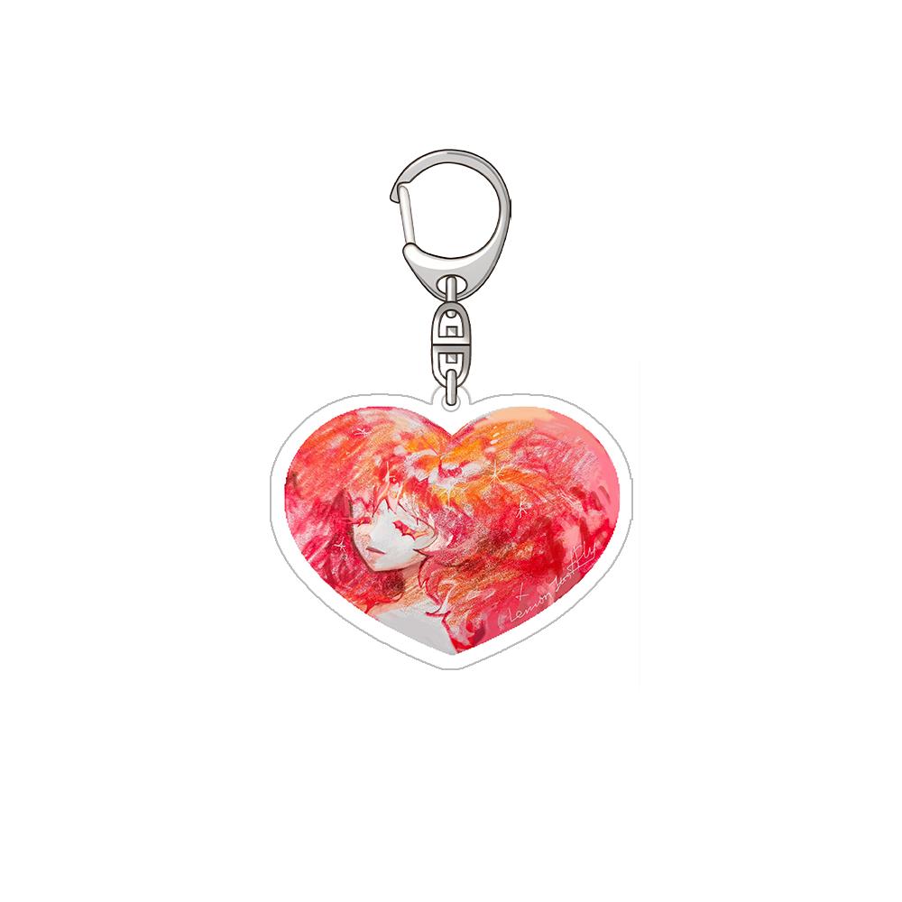 

Land of the Lustrous Phosphophyllite Diamond Corundum cinnabar Official Acrylic Keychain Bag pendant anime goods Fans Charm Gift 6 cm