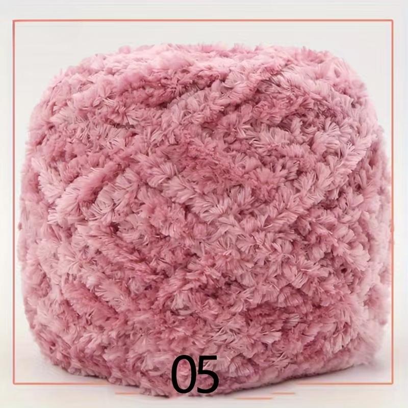 90g Coral Velvet Yarn Ball Hand Woven Velvet Towel Scarf Baby Solid Colored Yarn Hand Made DIY Woven Bag Self Woven Material Bag