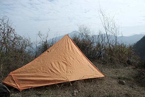 UnderwoodAggregator Lightweight One-Pole Tent - Compact and Easy to Set Up, Perfect for Solo Camping, Touring, Hiking, and Mountaineering, Waterproof
