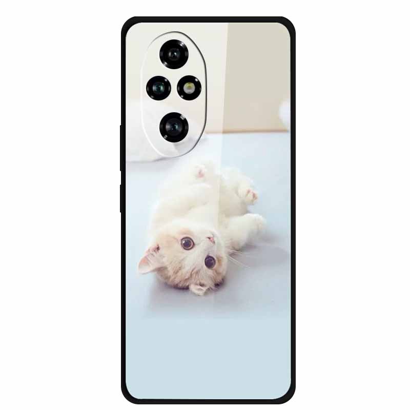 Tempered Glass Case For Honor 200 Pro Case Hard Phone Back Cover Soft Bumper For Honor 200 Pro Case Honor200 Pro 200Pro Bag Capa