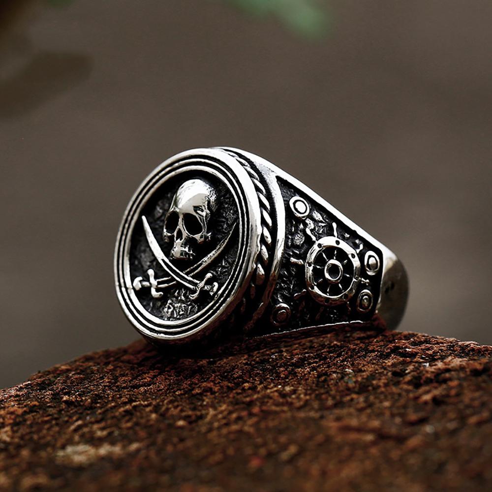 Retro Detailed Stainless Steel 3D Lion Head Rings For Men Punk Gothic Rock Animal Ring Domineering Biker Jewelry Accessories