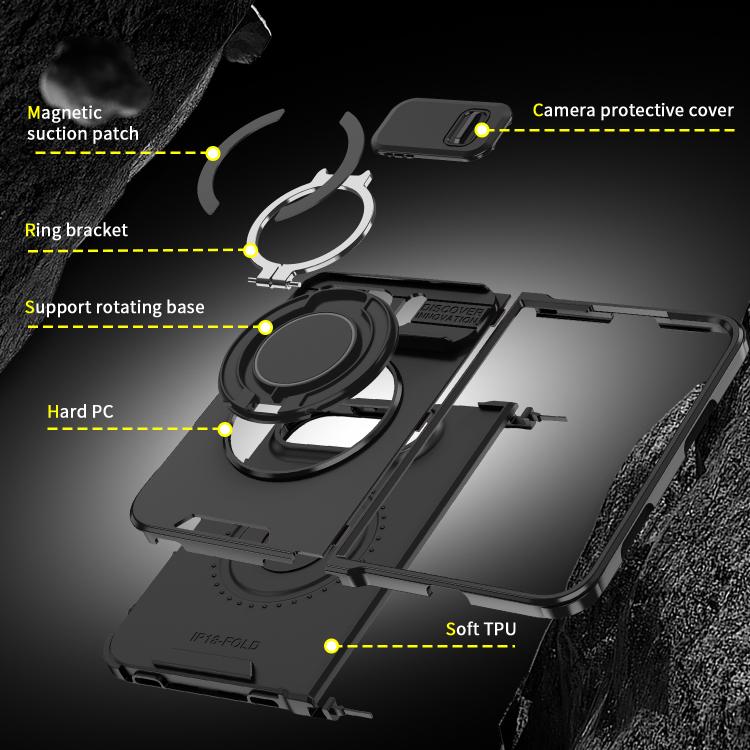 Sliding Camshield Lens Cover Ring Holder Shockproof Phone Case For iPhone Duo