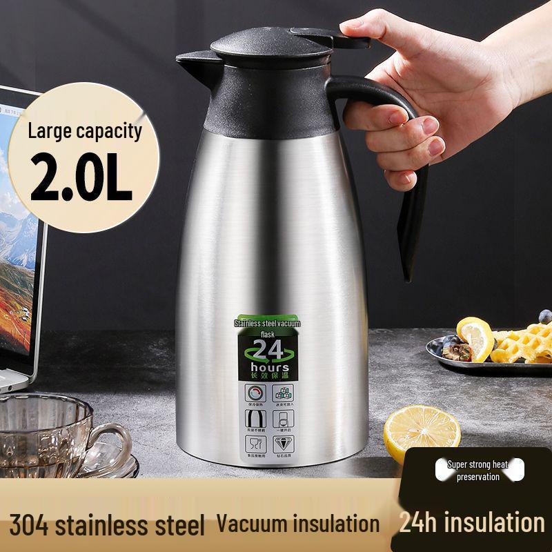 European Style 304 Stainless Steel Vacuum Insulated Coffee Pot - Ideal Welcome Gift, Customizable Logo