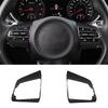 A87Q-Real Hard Carbon Fiber Sticker Steering Wheel Panel Trim for Kia Stinger 2018