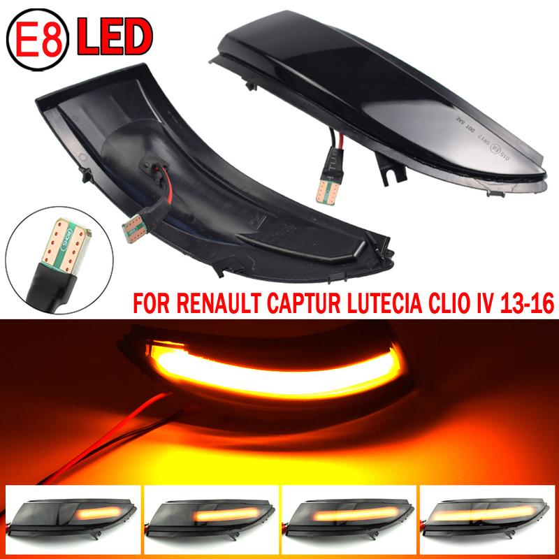 Dynamic Blinker for Renault KAPTUR CAPTUR J5 H5 Clio IV MK4 4 Lutecia Grandtour LED Turn Signal 2013 2014 2015 2016 Light