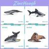 Realistic Ocean Animal Figurine Set Featuring Sharks Turtles Dolphins Penguins And Crabs For Kids And Collectors