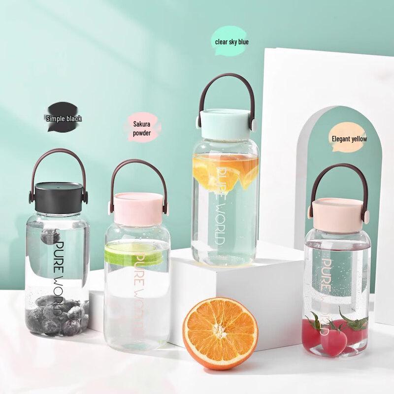 

Minxun Ins Style 450ml Transparent Plastic Water Bottle