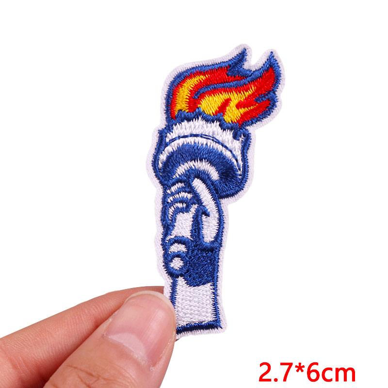 New America's 250th Anniversary Embroidered Patches DIY Iron On Patches For Clothing Statue Of Liberty Flag Eagle Patch Armband
