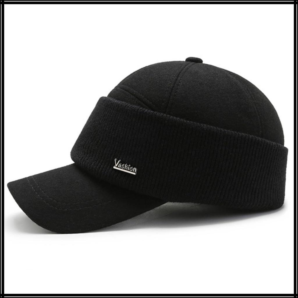 Cold for Men and CZA378 [White Fang] Cap, Hat, Protection, Earmuffs, Casual, Outdoor, Stylish, Warm, Women, (dark Gray)