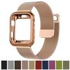 Mailänder Gehäuse+Armband für Apple Watch Band 9 8 7 6 SE 5 4 49MM 41mm 40mm 44mm 42mm 38mm Uhrenarmband für Iwatch Serie 9 Correa 45mm