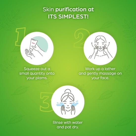 Torque Refresh Neem Face Wash for All Skin Types with Neem Extracts - 50ml (Pack of 2)