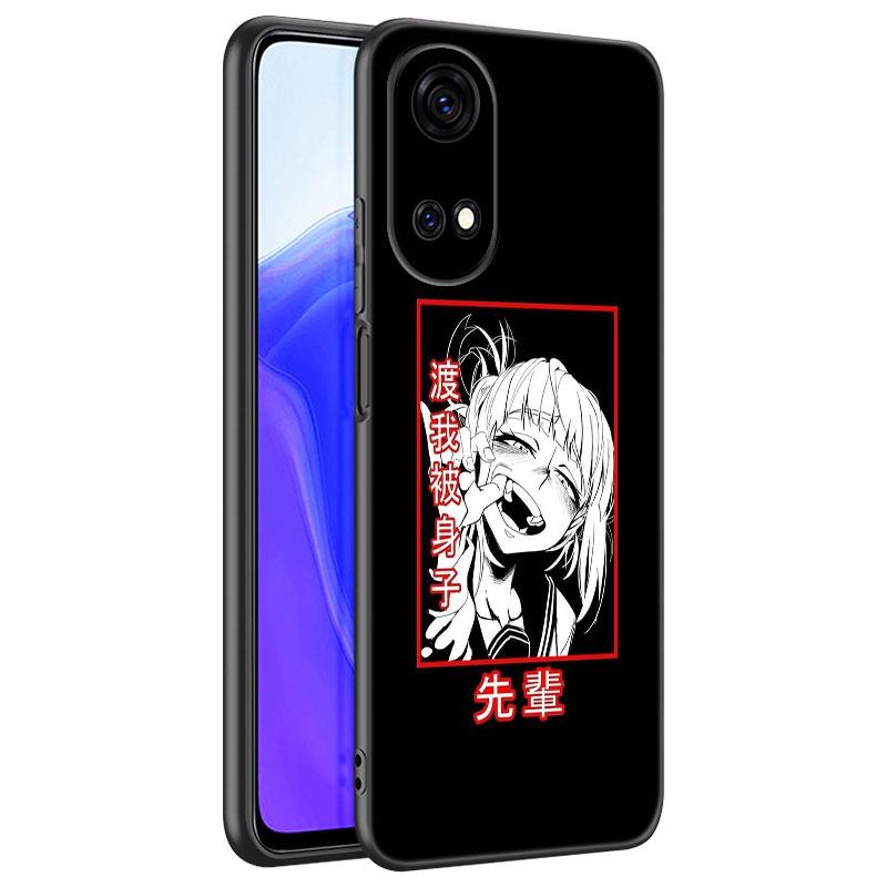 Coque de téléphone noire Anime Himiko Toga pour Huawei Honor 70 90 Lite X40 GT X50 i X5 + X6A X6S X7A X8A X8B X6 X7 X8 X9 4G X9A X9B 5G