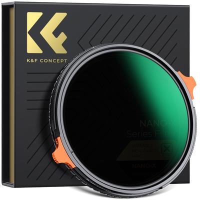 Concept 49mm Variable ND Filter Filter 2in1 Multifunctional Filter 28 Layer Nano Coating On Both Sides Waterproof and Oil Repellent Scratch Prevention