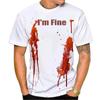 3D Printed Funny Halloween T Shirt Men Bloodstain Pattern Tees Summer Fashion Unisex Casual Horror Bloody Short Sleeve T-Shirts
