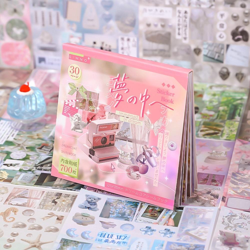 Dream Core Series Diary Sticker 30 Sheets Scrapbook Sticker New Sticker Book Stationery Supplies