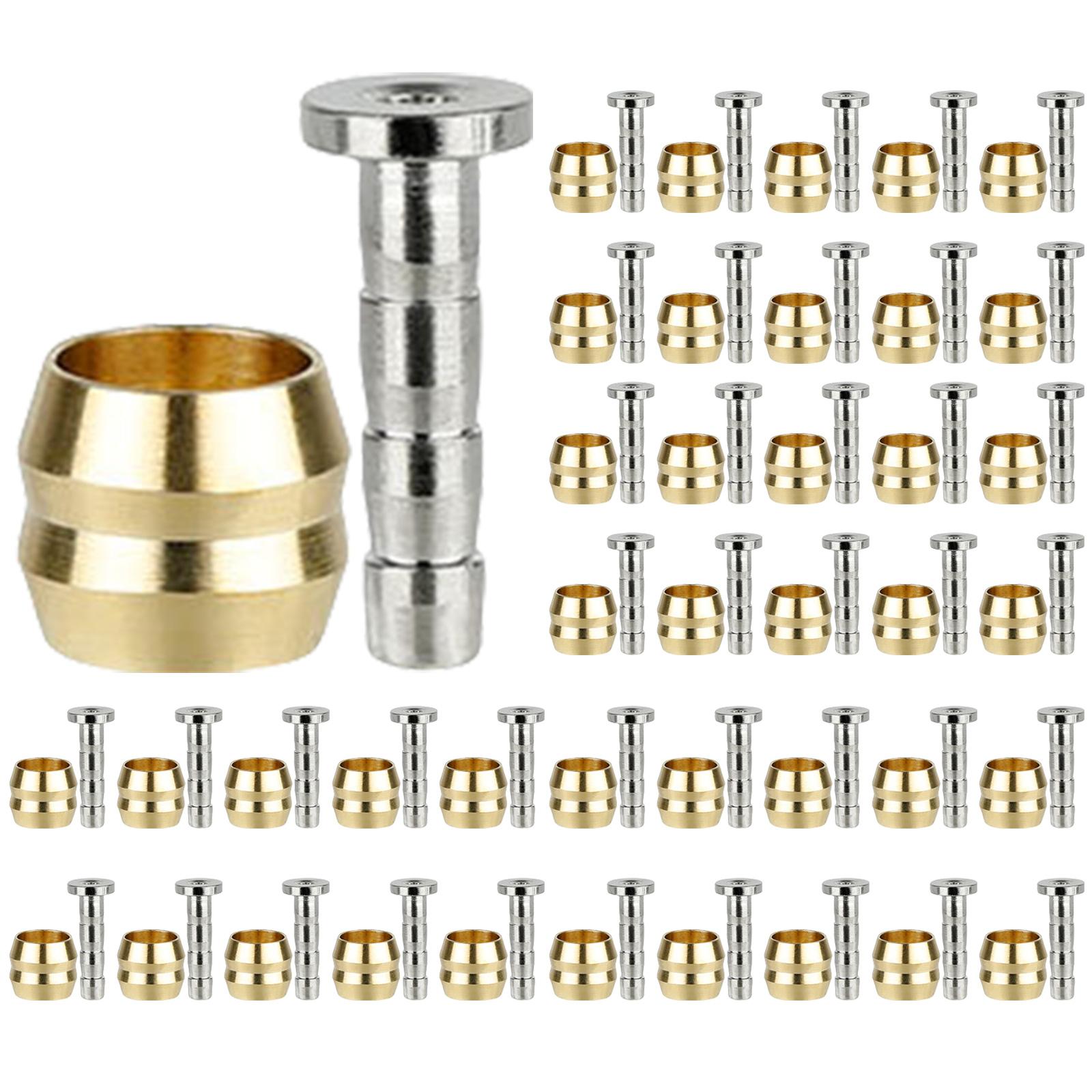 

50 комплектов Велосипедные тормоза Оливковый соединитель Вставка Соединительный болт Прокачка Гидравлический тормозной шланг Оливковая вставка Запасная часть B