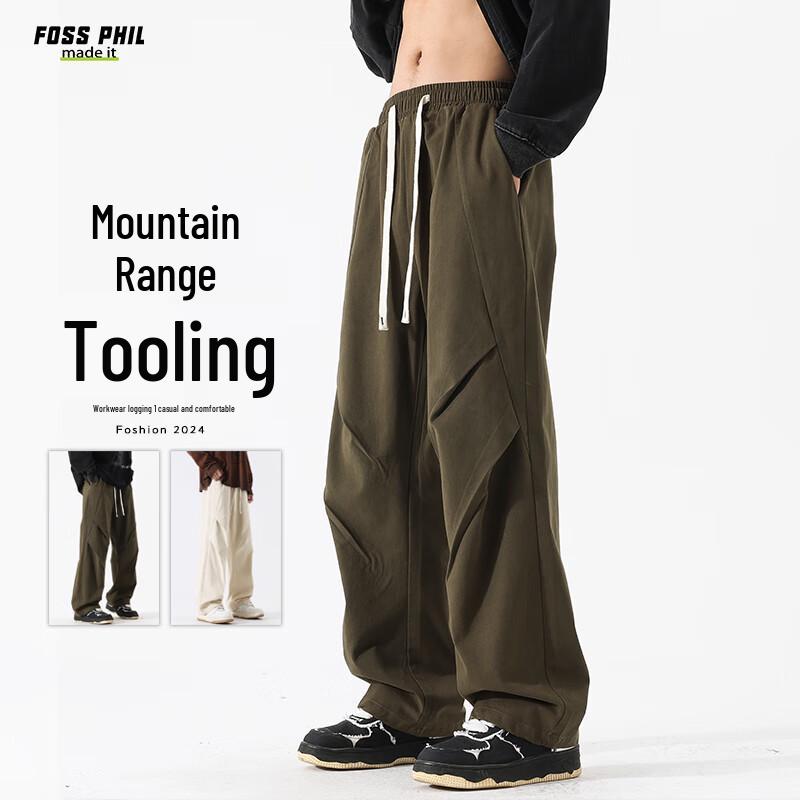 Foss Phil Men's Autumn/Winter Loose Cotton Cargo Pants