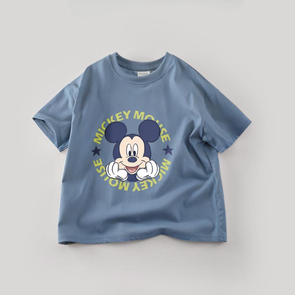 Boutique Children's Tshirts Summer Cartoon Mickey Short Sleeve Tees Tops  Casual Kids Boys Clothes Cartoon T-shirt