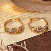 Adjustable Women's Ring with Natural Gemstone Tourmaline and S925 Silver, Stackable and Versatile Design
