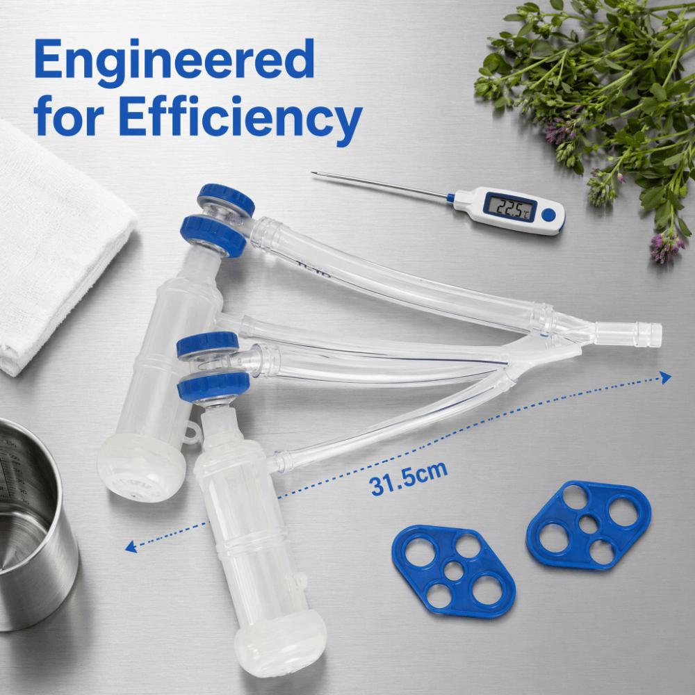 3Pcs Plastic Sheep Milker Machine Durable Milking Teat Cup  Sheep Milking Machine