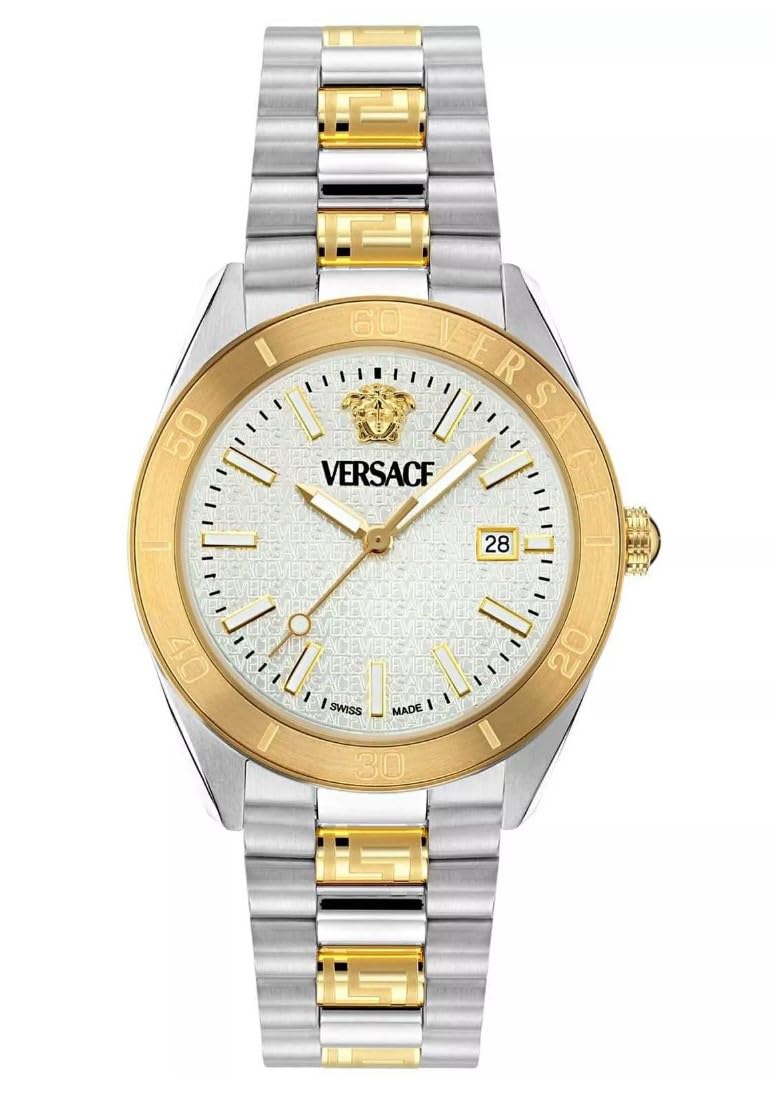 

VE8E00424 Combination [Versace] V-Dome Men s Watch, [Used]