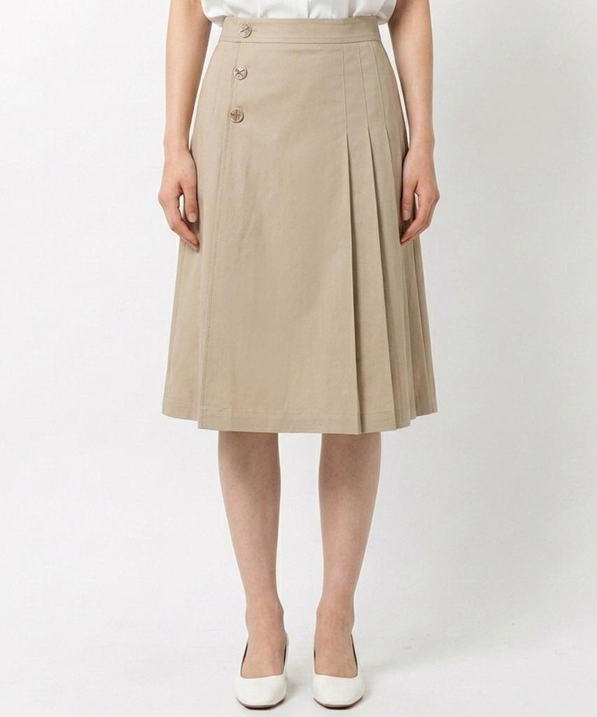 ECOLEDEPARIS Side Pleated A-Line Skirt_Cb25Wsc030Z