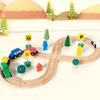 Wooden 3D Train Track Toy Set for Children