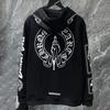 8630 CHROME HEARTS Nouveau Printemps et Automne Grande Taille Style Mince Sweat-shirt à Capuche Classique avec Logo pour Couples