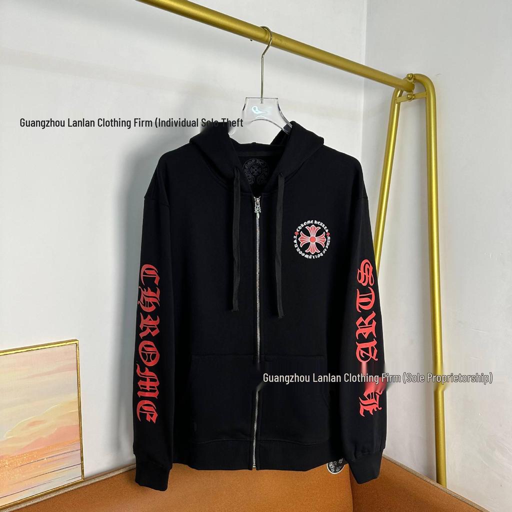 Europäischer Trend CH25 Kapuzenpullover mit Reißverschluss: Einfacher Klassiker für Herbst/Winter